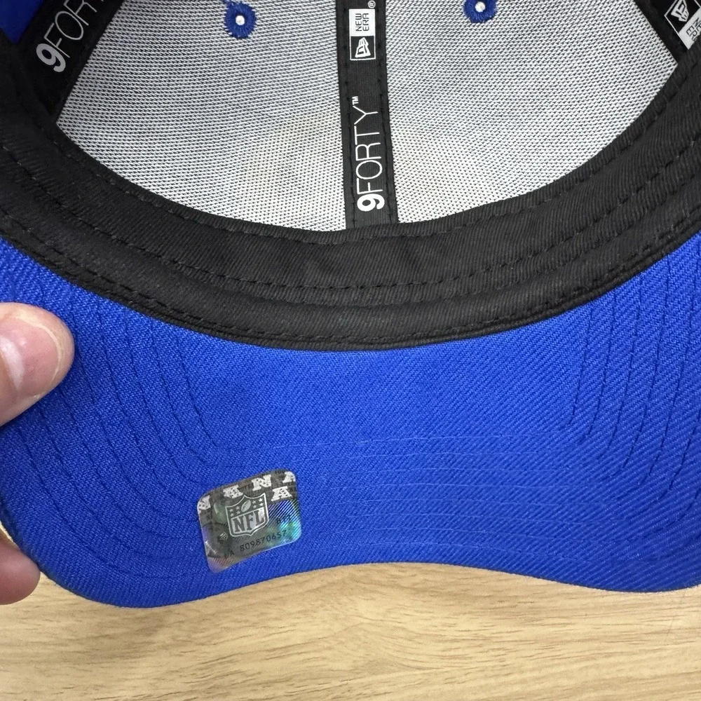 LA Rams Hat Cap Strap Back Blue‎ Super Bowl LVI Patch Adult Unisex NFL Football